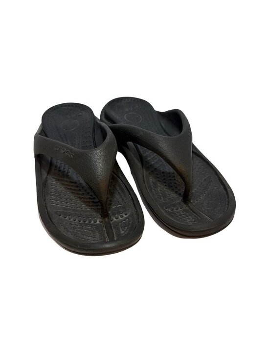 CROCS Shoes - Crocs Black Flip Flops W11 M9 Lightweight Durable Sandals For Men & Women